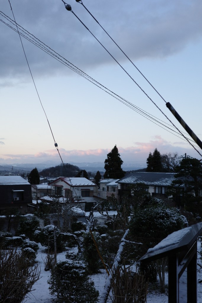 Aizuwakamatsu à l'aube en janvier - Au gré des continents 